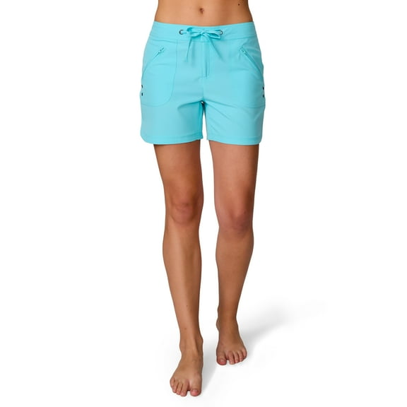 Free Country Women's 5" Bermuda Board Short Aqua XL