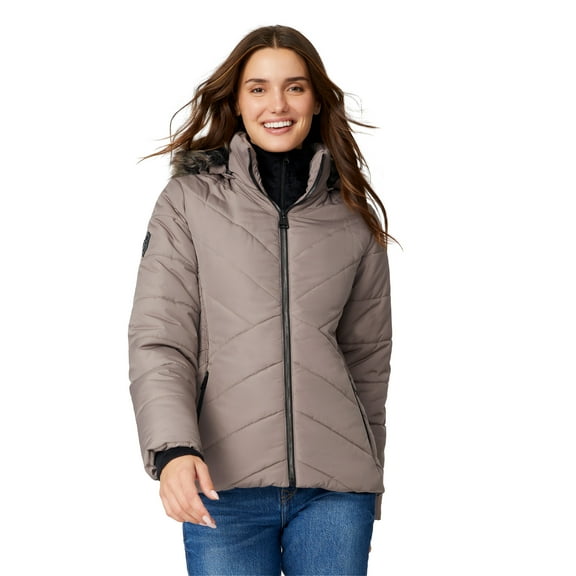 Free Country Women's Brisk II Parka Jacket Mocha L