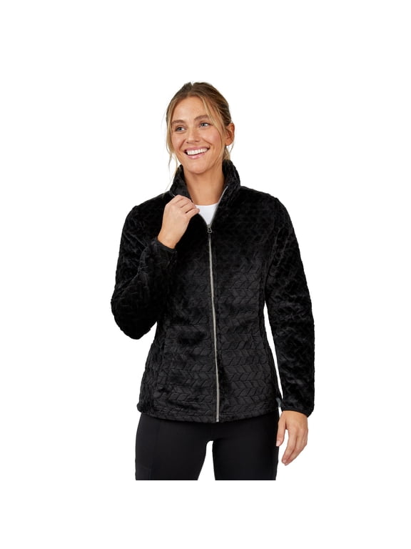 Women's Cable Braided Butter Pile® Jacket Black L