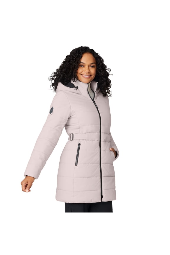 Women's Cirrus Quilted Long Puffer Jacket Birch XS