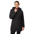 thumbnail image 1 of Free Country Women's Cirrus Quilted Long Puffer Jacket Black L, 1 of 3