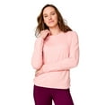 thumbnail image 1 of Free Country Women's Cloud Knit Crew Neck Top Carnation XL, 1 of 2