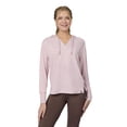 thumbnail image 1 of Free Country Women's Cloud Knit V-Neck Hoodie Blush S, 1 of 4