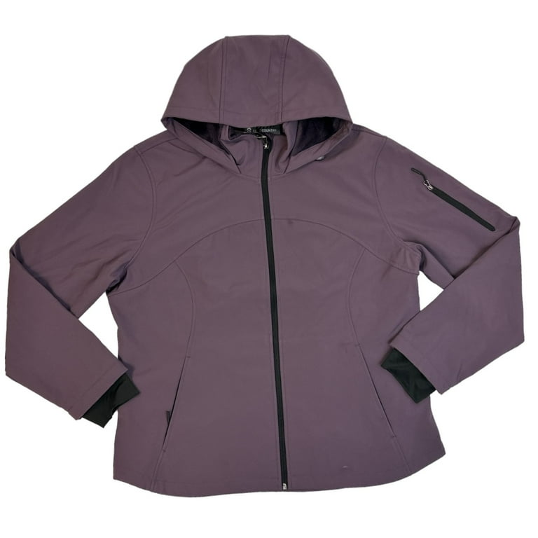 Free Country Women s Free Cycle Super Softshell Water Wind Resistant Jacket Fig M