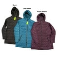 thumbnail image 1 of Free Country Women's FreeCycle Hooded Quilted Puffer Zip Up Parka Jacket (Teal Shaker, XL), 1 of 3