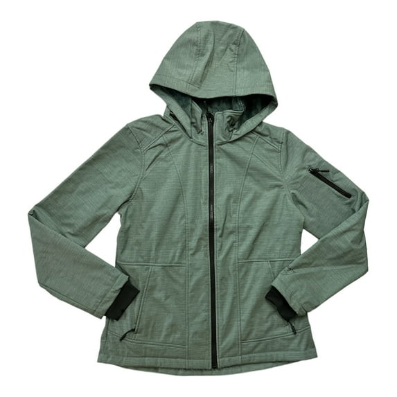 Free Country Women's Freecycle Super Softshell Water Resistant Jacket (Olive Tree, XL)
