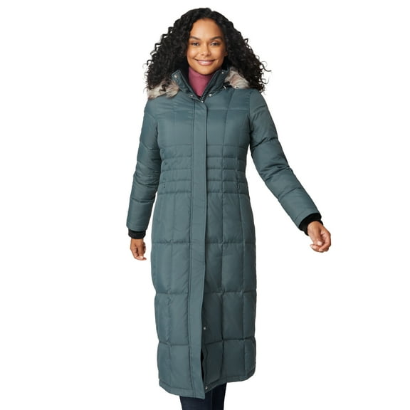 Free Country Women's Full Length Splendor Down Jacket Loden M