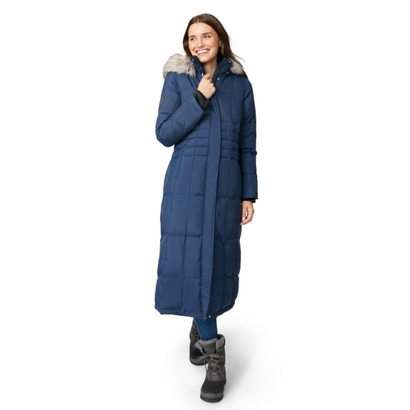 Free Country Women's Full Length Splendor Down Jacket Midnight M