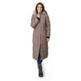 thumbnail image 1 of Free Country Women's Full Length Splendor Down Jacket Mocha L, 1 of 3