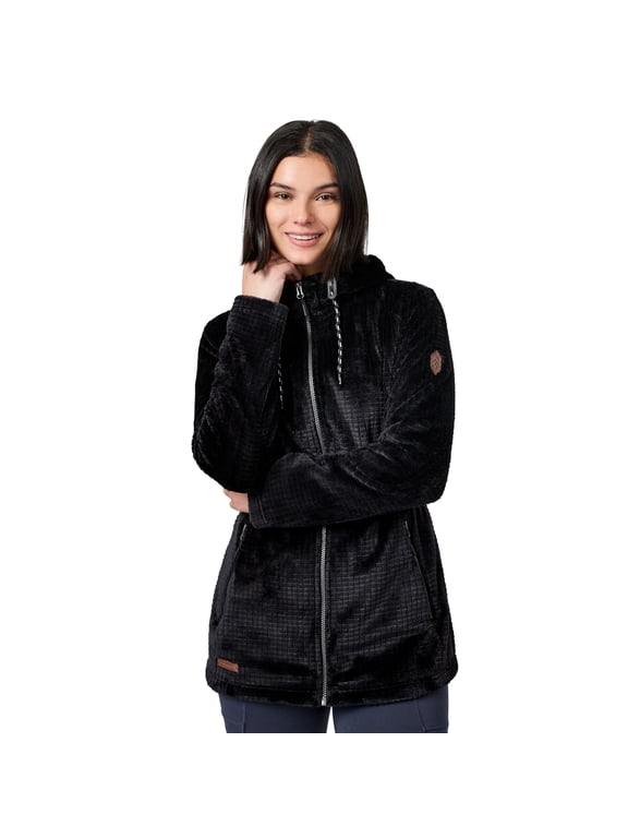 Women's Grid Butter Pile® Anorak Jacket Black M