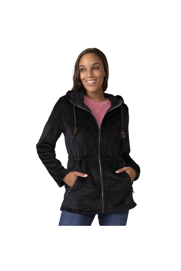 Women's Grid Butter Pile® Anorak Jacket Black XS