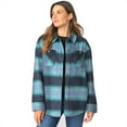 thumbnail image 1 of Free Country Women's Hayley Plaid Shacket Bluestone Plaid XS, 1 of 3