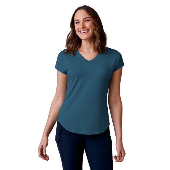 Free Country Women's Microtech Chill B Cool Tee Peacock L