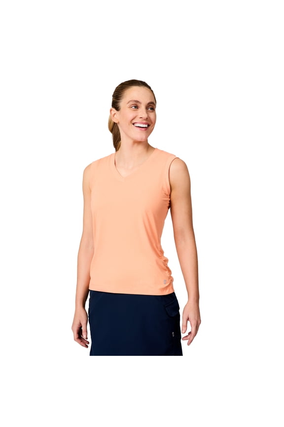 Women's Microtech® Chill V-Neck Tank Top Melon L