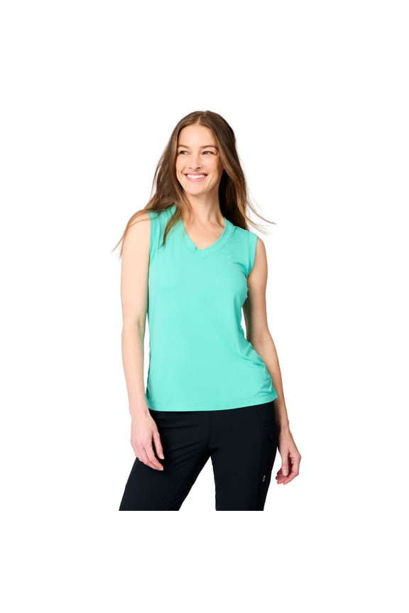 Women's Microtech® Chill V-Neck Tank Top Spearmint XL