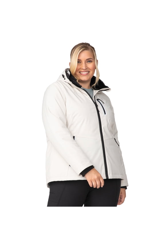 Women's Plus Size FreeCycle® Thermo Super Softshell® II Jacket Oyster 2X