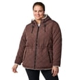 thumbnail image 1 of Free Country Women's Plus Size Switch It Up Cloud Lite Reversible Jacket Hickory 3X, 1 of 7