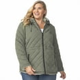 thumbnail image 1 of Free Country Women's Plus Size Switch It Up Cloud Lite Reversible Jacket Vine 3X, 1 of 6
