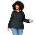 thumbnail image 1 of Free Country Women's Plus Size X2O Anorak Rain Jacket Black 1X, 1 of 5