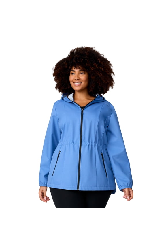 Women's Plus Size X2O Anorak Rain Jacket Chambray 2X