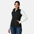thumbnail image 1 of Free Country Women's Quilted Hybrid Vest Black S, 1 of 4