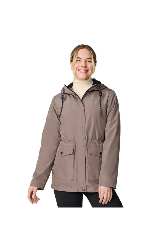 Women's Rain Away Lined Anorak Rain Jacket Mocha XS