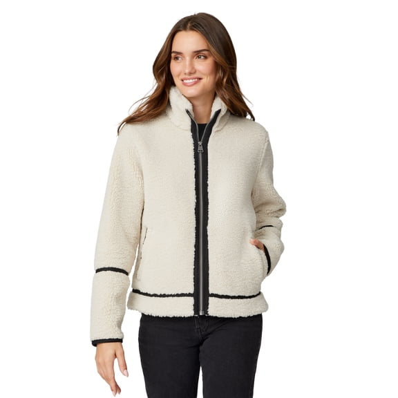 Free Country Women's Shearlux Faux Shearling Jacket Cream XL
