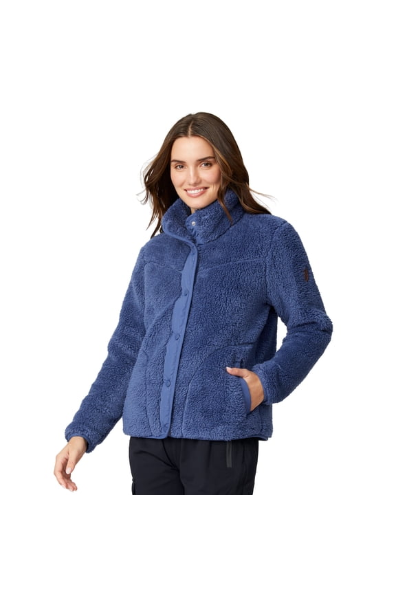 Women's Sherpa Butter Pile® Button Front Jacket Indigo XS