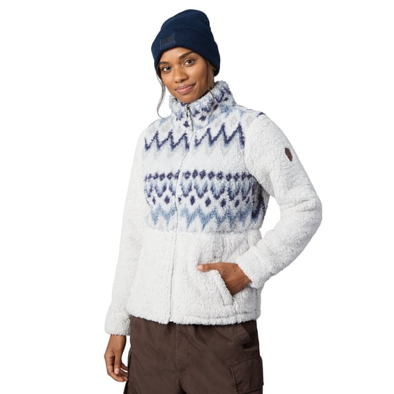 Free Country Women's Sierra Sherpa Pile Jacket Alpine Aztec Dusk M
