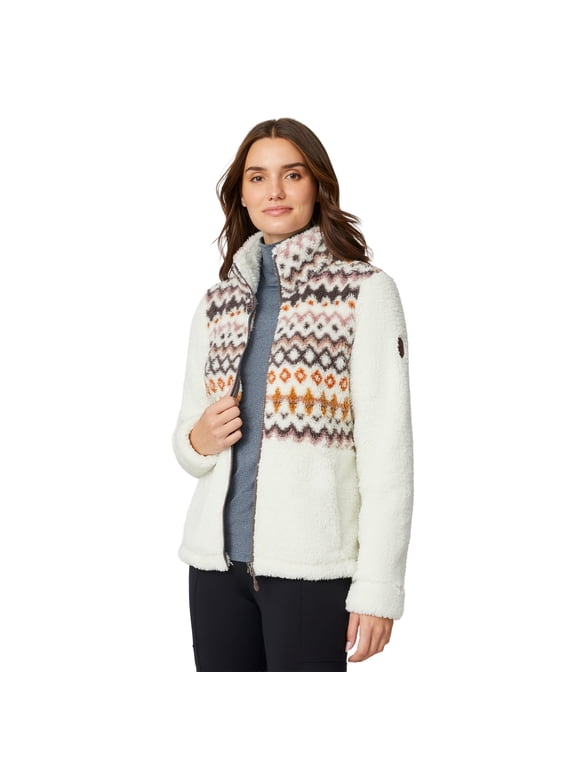 Women's Sierra Sherpa Pile Jacket Alpine Aztec Mocha L