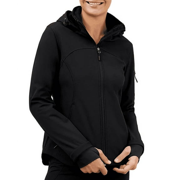 Free Country Women's Softshell Jacket (Black, XL)