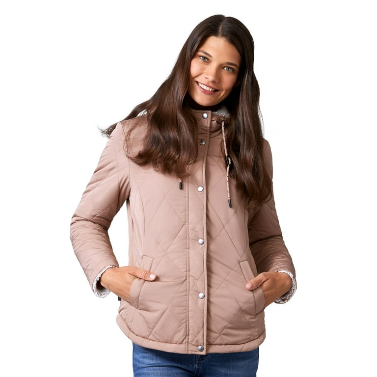Free Country Women s Stratus Lite Reversible Jacket Mushroom L Walmart