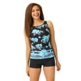 thumbnail image 1 of Free Country Women's Summer Bouquet Highneck Tankini  Pale Aruba S, 1 of 5