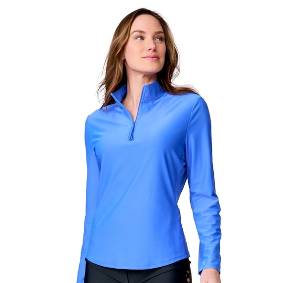 Free Country Women's Sun Breeze 1/2 Zip Sunshirt Perimist S