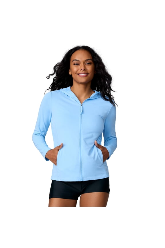 Women's SunFree Full Zip UPF Sunshirt Cloud L