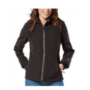 Free Country Women's Super Softshell Jacket with Faux Fur Inner Lining (Black, XL)