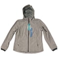 thumbnail image 1 of Free Country Women's Super Softshell Wind Water Resistant Jacket W/ Thumb Cuffs (Silver Silk, XL), 1 of 1