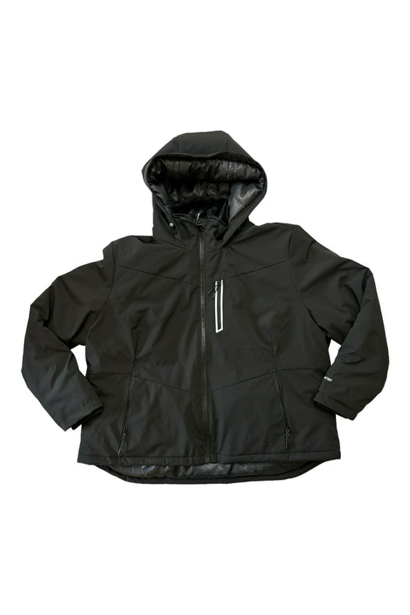 Women's Thermo Ski Super Softshell Insulated Jacket (Black, XL)