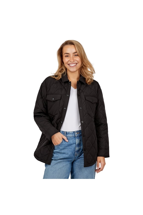 Women's Trailblazer Quilted Shacket Black M