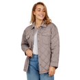 thumbnail image 1 of Free Country Women's Trailblazer Quilted Shacket Taupe Chill M, 1 of 7