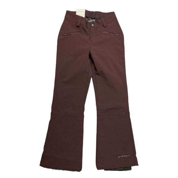 Free Country Women's Water & Wind Resistant Soft Shell Stretch Snow Pant (Mahogany, S)