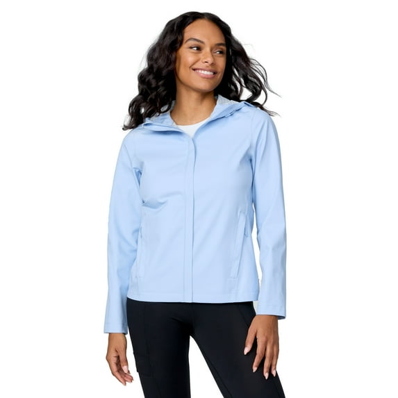Free Country Women's X2O Packable Rain Jacket Cloud XL