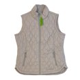 thumbnail image 1 of Free Country Women's Zip Up Diamond Quilted Wind Water Resistant Vest (Shell Grey, M), 1 of 1