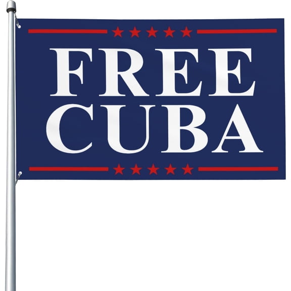 Free Cuba flag Viva Cuba Libre Patria Y Vida Cuban Flag 3x5 Ft Banner Yard Outdoor Flags