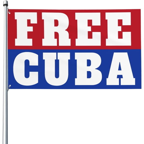 Free Cuba flag Viva Cuba Libre Patria Y Vida Cuban Flag 3x5 Ft Banner Yard Outdoor Flags