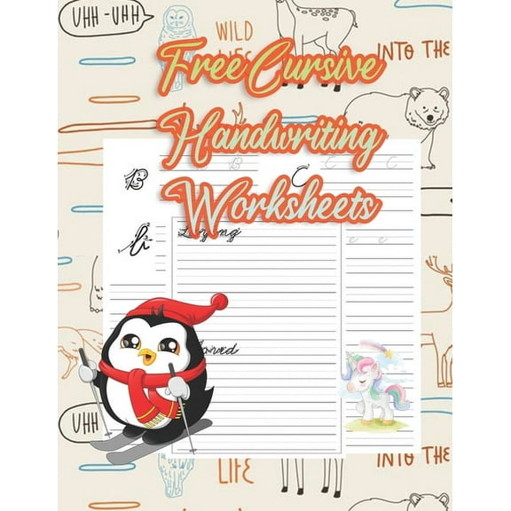 Free Cursive Handwriting Worksheets: handwriting tracing workbook-handwriting practice paper for kids-handwriting practice sheets (Paperback)