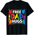 thumbnail image 1 of Free Dad Hugs Colorful Pride Splash Pride LGBTQ Unisex T-Shirt, 1 of 5