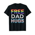 thumbnail image 1 of Free Dad Hugs LGBTQ Gay Pride Month Proud Ally T-Shirt Funny Cute Shirt LGBT Gift Men Women Gay Les, 1 of 4