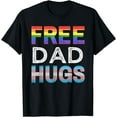 thumbnail image 1 of Free Dad Hugs, LGBTQ Gay Pride Month, Proud Ally T-Shirt, 1 of 3