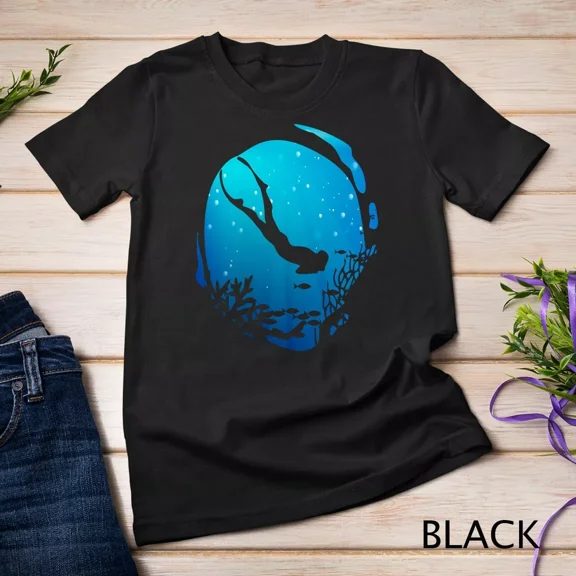 Free Diving Freediving Apnea Spearfishing Skin Dive Unisex T-shirt up to size 5XL